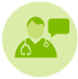 Health care dialogue icon
